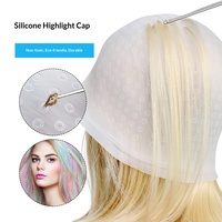 Bonnet de coiffure en silicone avec épingles de mèches, design épaissi et coloré pour salons de coiffure et instituts de beauté