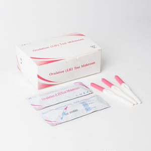 Prueba de ovulación LH tipo bolígrafo para detección temprana del embarazo, kit de diagnóstico con certificación CE, color rosa - Product Image 3