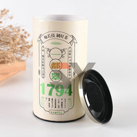 Offre Spéciale : Boîte Cylindrique de Luxe en Métal pour Emballage Alimentaire – Idéale pour Thé, Café et Grains