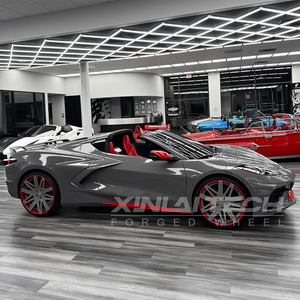 ล้ออัลลอยด์ XINLAI แบบฟอร์จ 2 ชิ้น ขอบลึก สีเงินปัดเงา สำหรับรถ SUV ระดับหรู ขนาด 20-24 นิ้ว 5x114.3 5x120 รุ่นใหม่ - Product Image 3