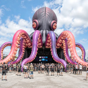 OEM Inflatable Stage Decorations Giant Inflatable DJ Stage Inflatable Octopus with <b>LED</b> Light - Product Image 1