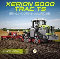Cada C65012 MOC City 1:32 5000 Crawler Tractor Rakitan Truk Model Pajangan Kit Hadiah untuk Dewasa 1336pcs Set Blok Bangunan