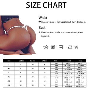 Tanga de bikini de playa de talle bajo con cordones, estilo europeo-americano, ropa interior sexy de tela elástica transpirable, tejido de punto con estampado liso en la cintura. - Product Image 6