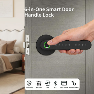 Serratura Intelligente Bluelock TTlock Controllabile via App con Impronta Digitale, Password, Carta e Chiave, in Lega di Alluminio per Porte in Legno, con Archiviazione Cloud - Product Image 3