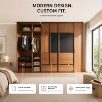Armoire en bois moderne et écologique avec rangement suspendu, ensemble de chambre haut de gamme pour hôtel, tiroirs personnalisables – Offre Spéciale
