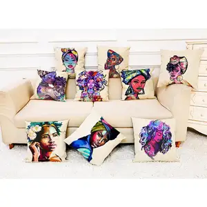 African Throw Pillow Covers, Print Cushion Cover Fabric Cushion Cover Square/