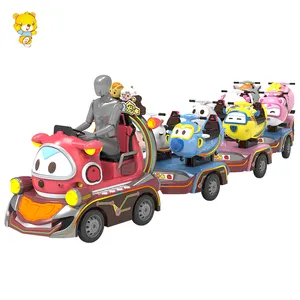 HAOJILE Amusement equipment battery powered shopping mall trackless train with Alpha-Q theme