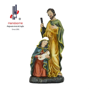 Escultura Navideña Personalizable de la Sagrada Familia de Jesús en Resina, Marca HANDSOME 31, Crucifijo de Poliresina, Figura Religiosa HS032648 - Product Image 1