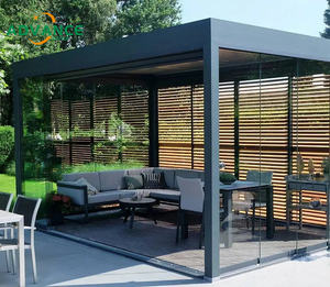 Design moderne et élégant de pergola en aluminium pour <span class=keywords><strong>terrasse</strong></span>, balcon et <span class=keywords><strong>piscine</strong></span> Espace de vie extérieur de luxe <span class=keywords><strong>Volet</strong></span> en aluminium - Product Image 6