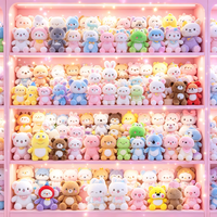 Poupées en peluche de 8 pouces à motifs de dessins animés variés, en coton PP doux, durables, pour la vente en gros et les prix de machines à griffes