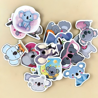 Pegatinas Adhesivas de Vinilo Resistentes al Agua, Personalizadas OEM/ODM, Impresión de Logotipos de Dibujos Animados, Empresa de Guangdong, China, Transparentes, Personalizadas para Niños