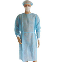 Blouse d'isolement jetable, couleur et taille personnalisées, imperméable, blouses d'hôpital jetables, blouse pour visiteurs