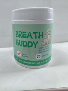 Breath <strong>Buddy</strong> Dog Cat Dental Powder Supplement Teeth Cleaning Breath Freshener Removes Plaque Tartar Gentle Formula for Sensitive - Product Image 5