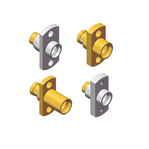 Thép không gỉ hoặc đồng thau vỏ SMP nam 2 lỗ mặt bích gắn kết bộ điều hợp RF cho 2 # bán linh hoạt/2 # bán cứng cáp. 086 Cáp - Product Image 1