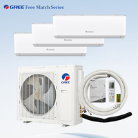 Système de climatisation multi-split VRF Gree compact à 5 zones, 220V 50Hz, réfrigérant R32 avec pompe à chaleur pour maison duplex