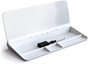 <span class=keywords><strong>Organisateur</strong></span> de <span class=keywords><strong>bureau</strong></span>, tableau blanc effaçable à sec, support de clavier pour ordinateur, petit tableau blanc de <span class=keywords><strong>bureau</strong></span> en verre avec rangement - Product Image 2