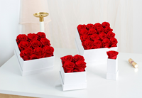 Saint Valentin Cadeau de Noël Éternelle Câlin Seau Éternelle Rose Fleur Séchée Naturelle Vraie Fleur Rouge Haute Qualité Rose Cadeau