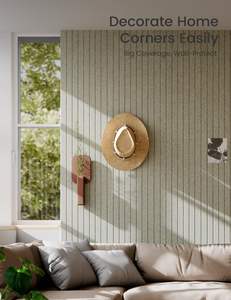 Panneau <span class=keywords><strong>acoustique</strong></span> 100% PET recyclé - Feutre polyester vert clair avec absorption <span class=keywords><strong>acoustique</strong></span> NRC 0.9, <span class=keywords><strong>revêtement</strong></span> <span class=keywords><strong>mural</strong></span> pour la protection des bureaux - Product Image 4