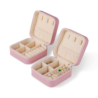 Mini Étui à Bijoux Rigide Tendance pour Femme, Résistant à l'Eau, Léger, Personnalisable, Organisateur de Boucles d'Oreilles, Boîte Cadeau Demoiselle d'Honneur