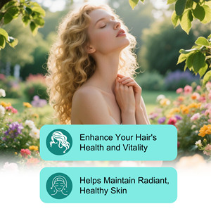 Hair Health <b>Gummies</b> with <b>Biotin</b> Vitamins and Zinc for Stronger Hair Radiant Skin and Healthy Nails Beauty products - Product Image 4