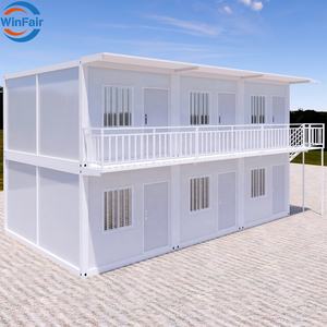 WinFair coût personnalisé des maisons préfabriquées modulaires en conteneur amovibles à 2 étages au Nigeria 20 pieds avec salle de bain - Product Image 2