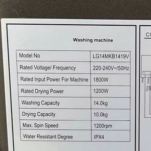 Laveuses et Sécheuses Intelligentes D 14 KG, Commerciales, à Chargement Frontal, Séchage Automatique, sans Contact, Autres Pièces, Tapis, Prix - Product Image 4