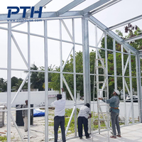 PTH Manufacture maisons préfabriquées Bâtiment à structure en acier double-C de haute qualité