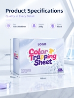 Feuilles anti-décoloration pour le linge, absorbantes, écologiques, protection des vêtements pour le lavage en machine et à la main