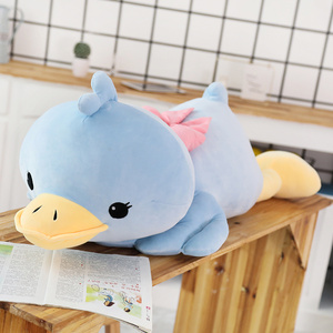 Gran popular lindo <span class=keywords><strong>Rosa</strong></span> mintiendo <span class=keywords><strong>pato</strong></span> de peluche de felpa animales Juguetes - Product Image 4