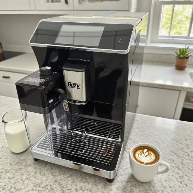 Super Automatic Espresso Machine for Home - Coffee Machine With Grinder & All Milk Types