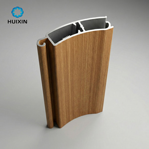 Profilo in Alluminio Effetto <span class=keywords><strong>Legno</strong></span> per Porte da Garage Avvolgibili per il Sud America - Product Image 1