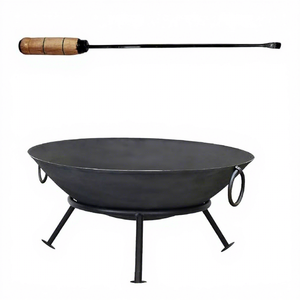 Brasero de Hierro Rústico con Pinzas para Leña, Brasero para Exteriores para Cocinar - Product Image 4