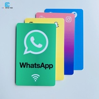 Tarjeta de Plástico Profesional de Alta Calidad Imprimible CR80 RFID NFC para Reseñas de Google, Tarjeta de Fidelización, Control de Acceso, Hotel