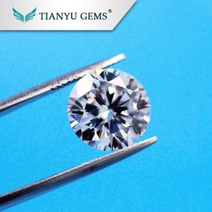 Tianyu Gems Prix d'usine Vente en gros D VVS1 Moissanite ronde brillante avec certificats GRA - Product Image 2