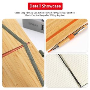 Set de Cuaderno y Bolígrafo Premium 2 en 1 Personalizado, con Cubierta de Bambú, en Caja de Regalo, para Notas de Reuniones, Venta al Por Mayor - Product Image 5