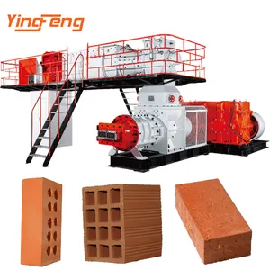 Machine de fabrication de briques en argile VP50, entièrement automatique, bloc creux rouge, usine de fabrication de briques en argile, 25 pays