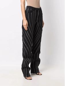 Pantalons pour femmes de la marque <span class=keywords><strong>tendance</strong></span> OUDINA, nouvelle collection <span class=keywords><strong>2023</strong></span>, jeans slim fit délavés avec bandes réfléchissantes - Product Image 4