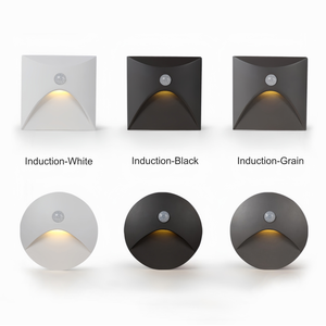 3W <span class=keywords><strong>Led</strong></span> cảm ứng Tường Đèn lõm cầu thang ánh sáng PIR cảm biến chuyển động bước ánh sáng hành lang cầu thang dẫn góc ánh sáng - Product Image 2