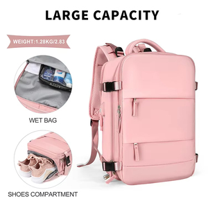 <span class=keywords><strong>Mochila</strong></span> Personalizada para Portátil de Poliéster para Mujer, <span class=keywords><strong>Mochila</strong></span> de Viaje de Negocios para Hombre, para el <span class=keywords><strong>Trabajo</strong></span> <span class=keywords><strong>y</strong></span> los Viajes - Product Image 4