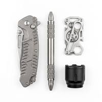 Klantspecifieke CNC-freesdienst Vouwmes Frame Tactische Pen Uitrusting Multitool Zaklamp Behuizing EDC Uitrusting Titanium Staal Service