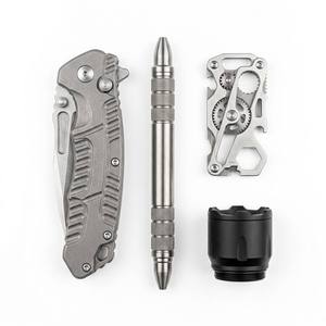 Custom CNC Machining Service Folding Knife Frame Tactical Pen Gear Multi Tool <strong>Flashlight</strong> Shell <strong>EDC</strong> Gear Titanium Steel Service - Product Image 1