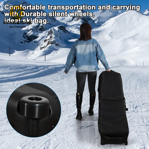 Borsa da sci 2023 personalizzata per viaggi aerei con ruote di grande capacità regolabile borsa da sci <span class=keywords><strong>imbottita</strong></span> borsa da Snowboard - Product Image 5