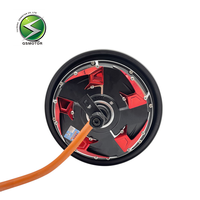 Moteur CC sans balais QSMOTOR 10" V4 3000W (puissance de crête 9000W) avec double capteur Hall, 16 axes, rapport de réduction 200, 2.15J