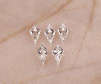 OM GEMS 1.10 CT 6.0 X 3.2 3.4 MM Diamant de laboratoire taille cerf-volant couleur D percé au laser pour boucles d'oreilles et bague de fiançailles certifié IGI