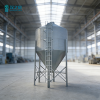 HZC Fournisseur d'usine de silos de stockage de céréales et d'aliments pour volailles et animaux, capacité 30T 40T 50T
