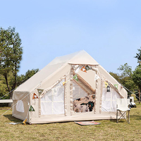 Tente de Camping Gonflable Type Maison, Étanche Oxford, de Qualité Supérieure, pour Voyages Familiaux en Extérieur