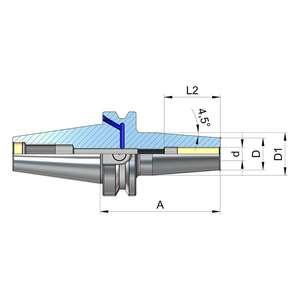 Porte-outils MAS 403 BT à ajustement rétractable d.20mm - Product Image 1