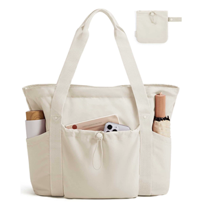 Bolsa Dobrável Minimalista com Cordão em Tecido de <span class=keywords><strong>Nylon</strong></span> Reciclado com Logo Personalizado - Product Image 1