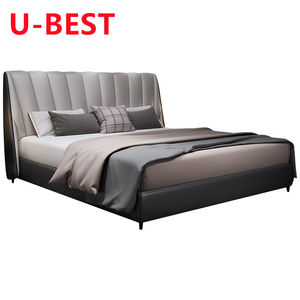 Ensemble de chambre à coucher américain en bois massif, cadre de lit de luxe, lit Lit Cama Yatak Letto Letti Bedden, mobilier de chambre à coucher, sommier, lit double, meubles en bois - Product Image 5