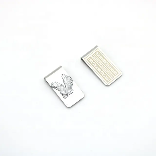 Индивидуальный индивидуальный дизайн, минималистичный кошелек из нержавеющей стали с карманом для денег, зажим для кредитных карт, визитница для мужчин